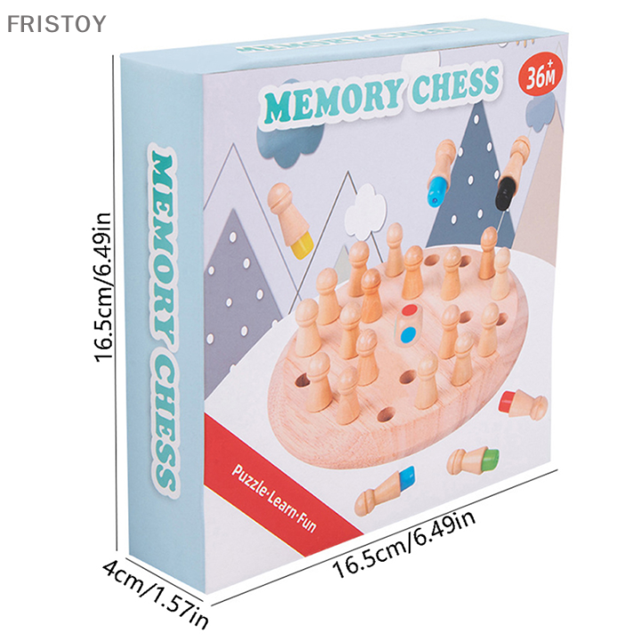 fristoy-เกมหมากรุกไม้ขีดไฟความจำสำหรับเด็ก-บล็อคของเล่นเพื่อความสนุกสามารถเกมกระดานได้