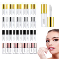 25/40/50 Pieces 1.2ml Clear Pretty Lip Gloss Tube Empty Lipstick Bottle Container with Rubber Insert Press Small Dropper For Sample Makeup Trip