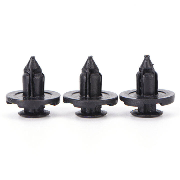 lowest-price-mh-50x-8mm-auto-bumper-fender-retainer-push-black-plastic-fixed-clips-ตัวยึด