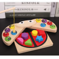 Wooden Magnetic Fishing Toy Montessori Educational Wooden Toys Fish Set Fish Game Educational Fishing Toy Child Birthday Gift