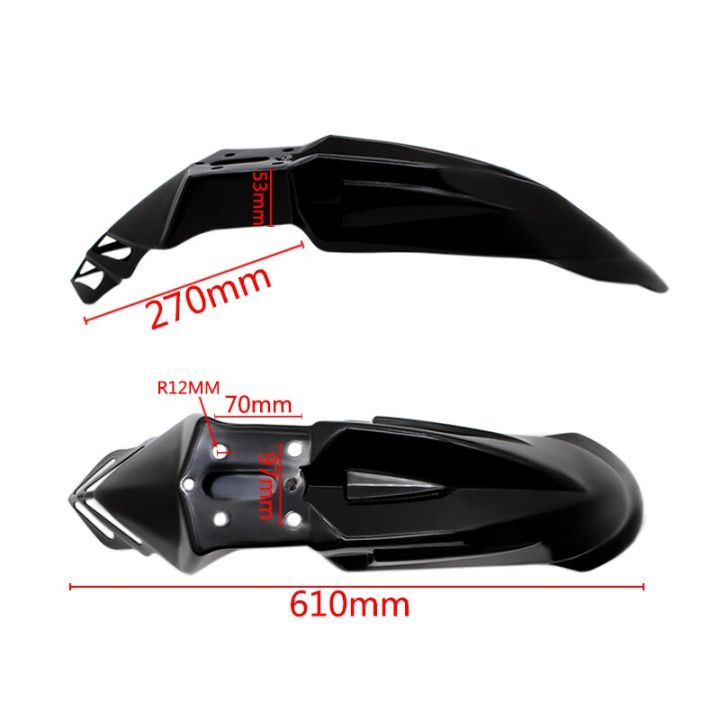 universal-พลาสติกด้านหน้ากันชน-mudguard-fender-สำหรับรถจักรยานยนต์-crf150-230f-xr125-klx125-klx250-sx-exc-xcf-sxf-smr-mud-guards