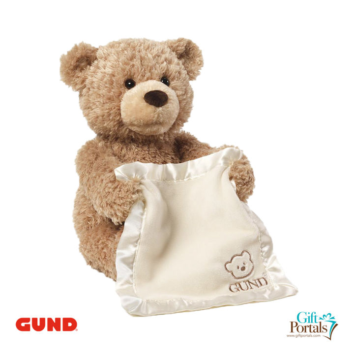 GUND USA - Peek-A-Boo Teddy Bear Animated Stuffed Animal 