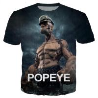 New classical popeye series t shirt men women 3D printed novelty fashion tshirt hip hop streetwear casual summer tops110/6XL