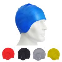 Adults Waterproof Swimming Caps Men Women Swim Pool Cap Long Hair Ear Protect Large Size Natacion Badmuts Diving Hat Silicone Swim Caps