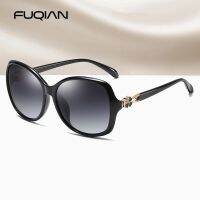 【hot】 FUQIAN New Big Polarized Male Sunglasses Brand Design Four-leaf Glasses Driving Eyewear