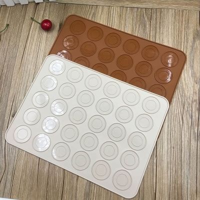 29.5*21.5 Cm Silicone Macaron Pastry Oven Baking Mould Sheet 30-Cavity DIY Mold Baking Mat Microwave Safe Kitchen Pastry Tools