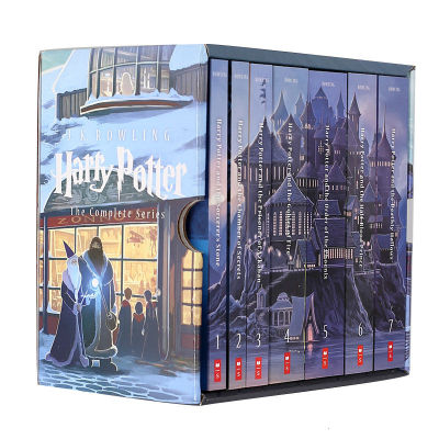 Harry Potter Complete Works English Original 15th Anniversary Setชุดแฮร์รี่พอตเตอร์The Complete Series American Version Of School MusicผลิตJK Rowling 7เล่มปกอ่อนHarry PotterและThe Sorcerer S Stone