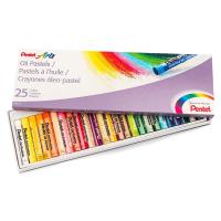 Pentel เพนเทล สีชอล์คน้ำมันคุณภาพสูง Oil Pastels 25 สี