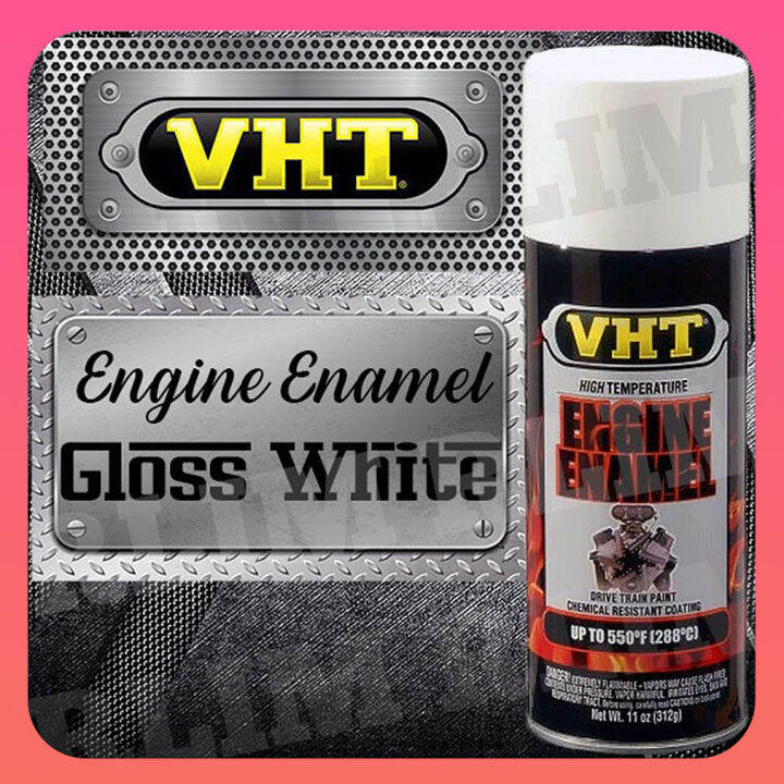 VHT Engine Enamel GLOSS WHITE Spray Paint Spraypaint Car Automotive
