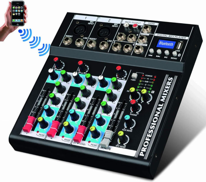 boytone-bt-34mx-professional-audio-mixer-sound-board-console-system-interface-4-channel-digital-usb-bluetooth-digital-mp3-computer-input-48v-phantom-power-stereo-dj-studio-streaming-fx-processor