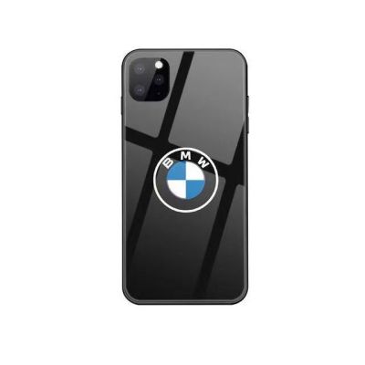 เคสสำหรับไอโฟนโทรศัพท์ BMW กันกระแทก14 /Pro/plus /Pro Max/ 13/12/11-กระจกป้องกัน