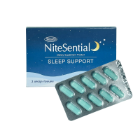 NiteSential sleep supplement วิตามิน ช่วยนอนหลับ อาหารเสริม Magnesium Bisglycinate L-Theanine GABA 50.02 mg. 10 แคปซูล แมกนีเซียม กาบา