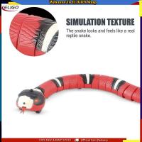 Cat Toy Moving Snake Electric Induction Automatic Walking USB Charging With Smart Obstacle Avoidance Sensing Feature Interactive Kitten Toy