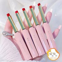 Korean Makeup Lipstick for Women Beauty Daily Wedding Party Banquet Cosmetics Pink Small Thin Tube Lip Stick 6 Colors