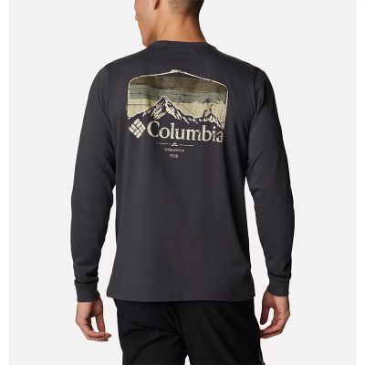 ใหม่ Columbia Columbia เสื้อยืดคอกลม แขนยาว ผ้าฝ้าย ใส่สบาย สําหรับผู้ชาย AE2271