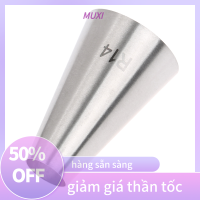 ?【HOT SALE】MUXI 1PC R14 # สแตนเลสรอบปากท่อหัวฉีดเค้กอบเครื่องมือตกแต่ง