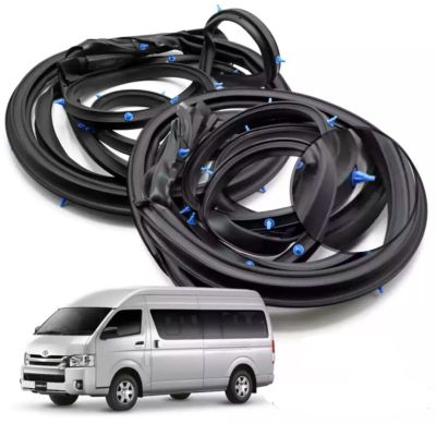 ยางขอบประตูหน้า รถตู้ ไฮเอซ คอมมิวเตอร์ Toyota Commuter Hiace ปี 2005-2018 2เส้น ยางขอบประตู โตโยต้า Zofast Autopart