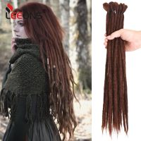 Synthetic 100 Handmade Dreadlocks Extensions Fashion Reggae Hair 20Inch Soft Crochet Dreadlock Braids Hair Ombre Color 5Pcs/Lot