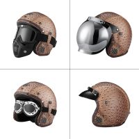 {bee car products} Helmet 3 4มอเตอร์ไซค์เปิดหน้าหมวกกันน็อคย้อนยุควินเทจ-ฤดูร้อน Aliexpress