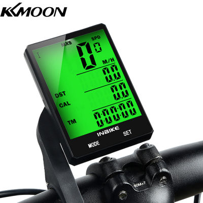 KKmoon INBIKE 2.8นิ้วจักรยานคอมพิวเตอร์ไร้สายมัลติฟังก์ชั่กันฝนขี่จักรยานวัดระยะทางขี่จักรยาน S Peedometer นาฬิกาจับเวลาแสงไฟแสดง