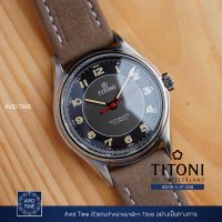 นาฬิกา Titoni Heritage 39mm Anthracite-Black Dial Leather Strap (83019 S-ST-638) Avid Time ของแท้ ประกันศูนย์