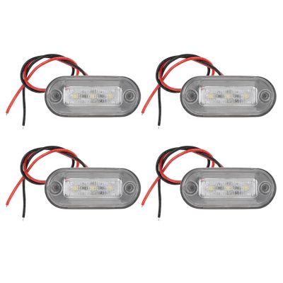 4Pcs 12V Boat Marine Signal Lamp Clear Grade Large Waterproof LED Courtesy Lights Stair Deck