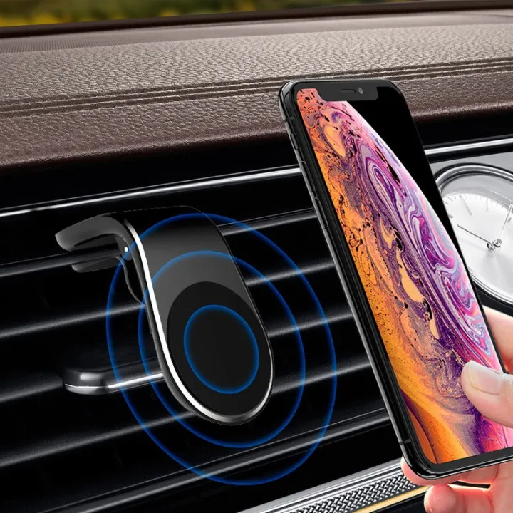 uigo-ช่องแอร์ที่วางโทรศัพท์ในรถแม่เหล็กคลิปหนีบยืนในรถสำหรับ-iphone-11-samsung-s10-s9แม่เหล็กที่ยึดมือถือจีพีเอสมือถือ