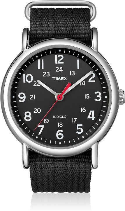 Timex Weekender Slip-Thru Watch - Black/Black