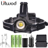 XHP70.2 Led Head Lamp Headlamp Flashlight Torch 7800mah 18650 Battery Headlight Riding Light Litwod Zoom Waterproof