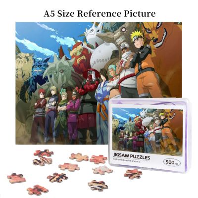 Naruto And Jinchuriki Posing Wooden Jigsaw Puzzle 500 Pieces Educational Toy Painting Art Decor Decompression toys 500pcs