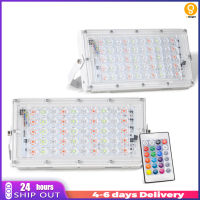 220โวลต์50วัตต์ Rgb Led น้ำท่วมไฟสปอตไลกลางแจ้งกันน้ำน้ำหนักเบาโคมไฟติดผนังที่มีการควบคุมระยะไกล