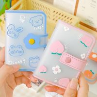 Shinny Photo Card Album Clear Mini Photocard Holder with Button Name Card Album Idol Kpop Card Album Book Album De Fotos