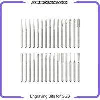 Engraving Bits 30Pcs for ARROWMAX SGS Series (2.35mm) Shank Rotary Tools Accessories for DIY Woodworking Carving Exterior Mirrors