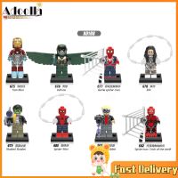 Adoolla ผ้าไหมขายดีสไปเดอร์แมนบล็อกตัวต่ออีแร้ง X0168 Kids Toys【cod】