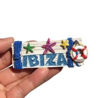 สติกเกอร์ติดตู้เย็นแม่เหล็กติดตู้เย็นของสะสม Ibiza S ของขวัญติดตู้เย็นของตกแต่งอุปกรณ์ประดับบ้านอุปกรณ์เสริม BXT3816ชิ้นส่วนตู้เย็น