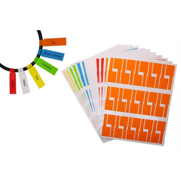 540pcs-18-sheets-cable-labels-tags-cable-markers-self-adhesive-cable-labels-waterproof-tear-resistant-wire-labels