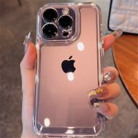 Luxury Transparent Clear Phone Case For iPhone 14 Pro Max 11 12 13 X Xs XR Max 7 8 Plus SE Shockproof Clear Cases Cover