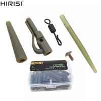 Hirisi 40 x Carp Fishing Safety Lead Clips Tail Rubber Cone Anti Tangle Sleeve Quick Change Swivels Fishing Accessories Rig M5-1 Accessories