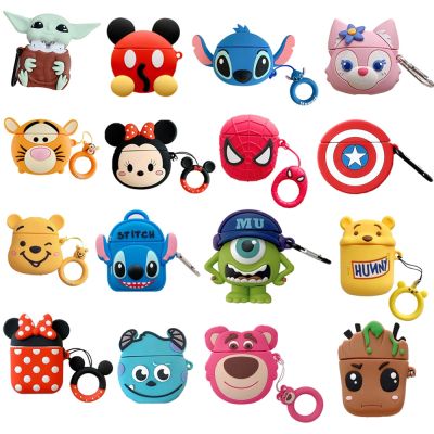 Disney Stitch Cover for Apple AirPods 1 2 3rd Case for AirPods Pro Pro 2 Case Cute Cartoon Minnie Mickey Wennie Earphone Shell