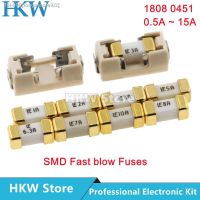 ♛ 1808 125V 0451 SMD Fast blow Fuse 0.5A 0.75A 1A 2A 3A 4A 5A 6.3A 8A 10A 12A 15A 500MA 0451 Ultra-rapid Fuse 0451010.MRL