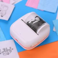 ∈♣ Mini Pocket Printer BT Wireless Portable Instant Mobile Printer 57mm Thermal Paper Receipt Label Sticker Memo Photo Printing