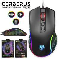 NUBWO NM-92M CERBERUS เมาส์มาโคร เมาส์เกมมิ่ง เมาส์มีสาย mouse gaming macro เมาส์ไฟRGB ของแท้ ประกันศูนย์ NM092 ประกันสินค้า 1 ปี