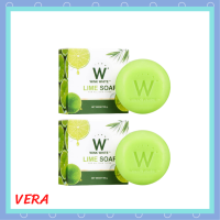 ** 2 ก้อน ** Wink White Lime Soap สบู่มะนาว วิ้งค์ไวท์ ขนาด 80 กรัม / 1 ก้อน