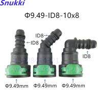 9.49 ID8 180 90 degree SAE 3/8 Fuel pipe joint auto plastic Fuel line quick connector for Ford Tesla 2PCS a lot