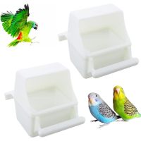 GBDSVD Budgies Lovebirds พลาสติก Parakeet นกแก้วแขวนชามน้ำดื่มที่ให้อาหารนกถ้วนป้อนอาหารเด็กเครื่องจ่ายอาหาร