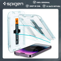 Spigen กระจกเทมเปอร์ปกป้องหน้าจอสำหรับ iPhone 14 Pro Max/ 14 Plus / iPhone 13 Pro Max/ iPhone 12 Pro Max[GlasTR EZ FIT] ได้รับการออกแบบ [เคสที่เป็นมิตร]-เซ็นเซอร์ป้องกัน/2แพ็ค