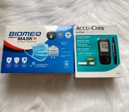 Máy Kiểm Tra Đường Huyết Accu Chek Active + tặng kèm 1 hộp khẩu trang y tế