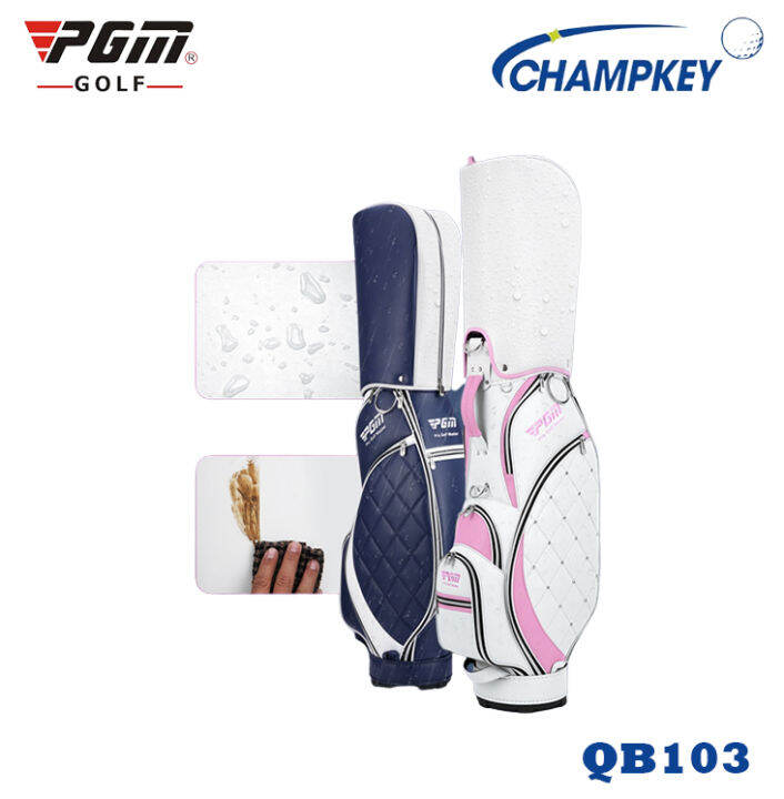 champkey-กระเป๋ากอล์ฟสุภาพสตรี-pgm-รุ่นใหม่-2022-qb103-pgm-pro-golf-master-bag-for-lady