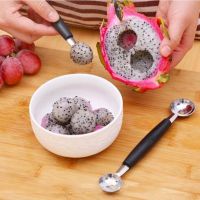 New Stainless Steel Fruits Ball Scoop Double-end Melon Baller Ice Cream Dessert