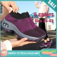 COD ☈△♛ qafh47 WOVO kasut perempuan Fashion women sock dance Shoes Women sport shoes casual running sneakers Plus Size